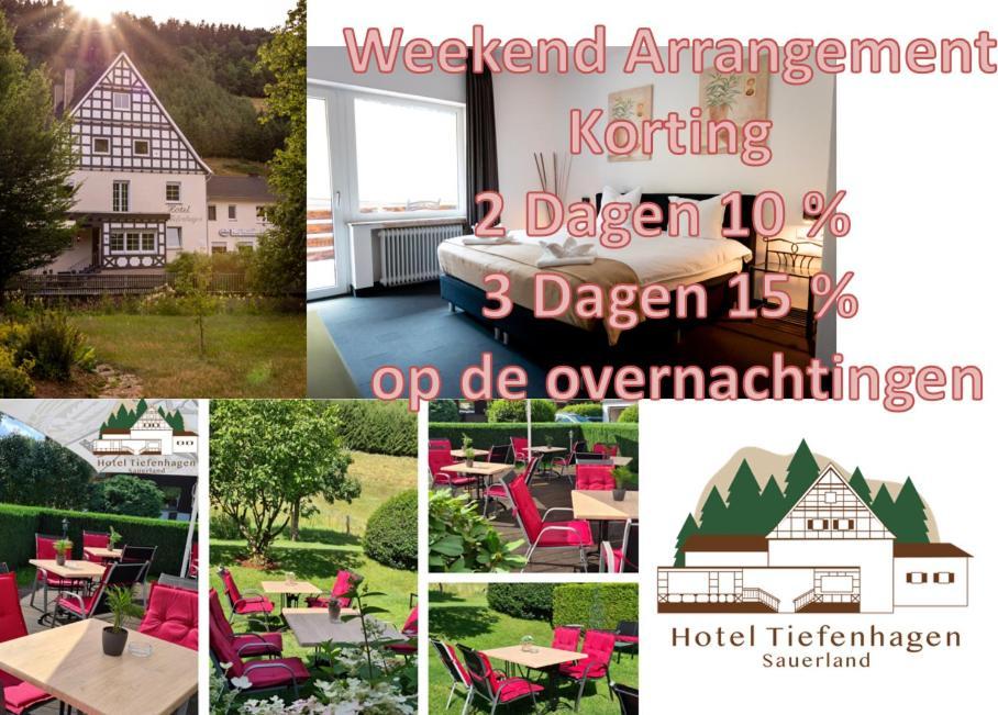 Hotel Tiefenhagen Sauerland Lennestadt Bagian luar foto